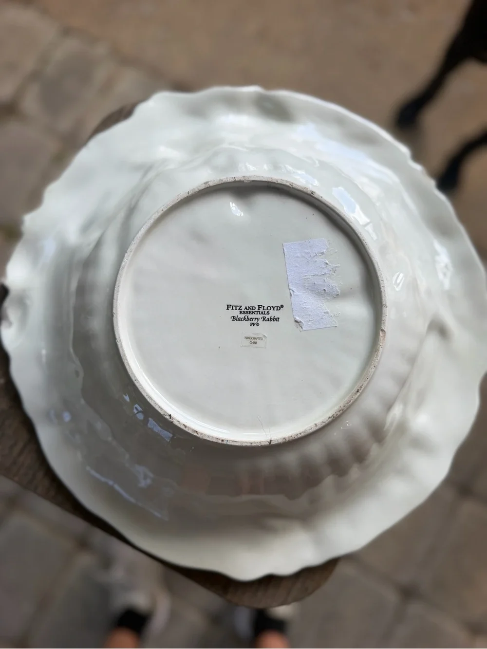 Vintage Fitz and Floyd Tulip and Blackberry Majolica Bowl